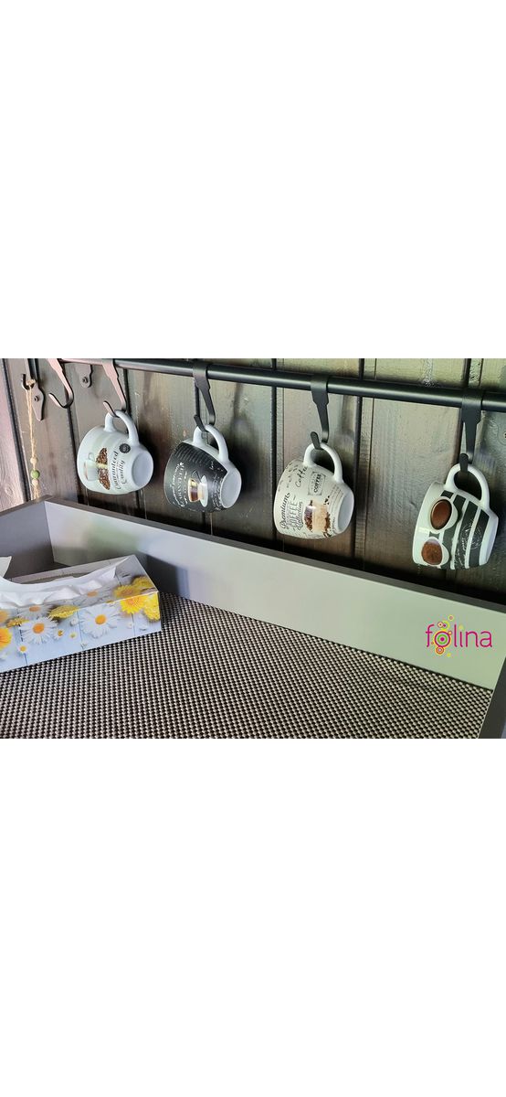 Material protecţie antialunecare gri, pentru sertare si rafturi, rola de 60 cm x 5 metri