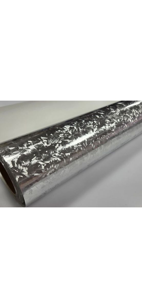 Folie auto carbon forjat argintiu, rolă 75x300 cm