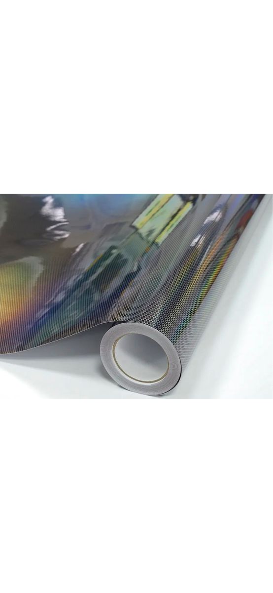 Folie auto holografică, Honeycomb Laser Black, pentru tuning auto - 75x200 cm