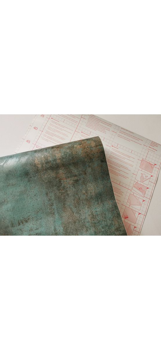 Autocolant cu efect metalic Oxide Steel, d-c-fix, rolă de 45 cm x 5 metri, cu racleta si cutter