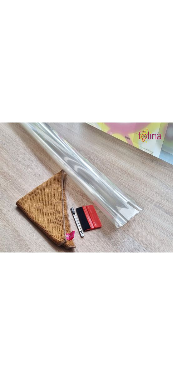 Folie transparentă autoadezivă, protecţie blat, rolă de 75x300cm