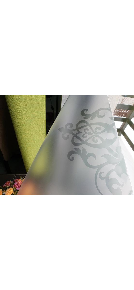 Folie geam autoadezivă Amira, Folina, model elegant gri - 100x150 cm