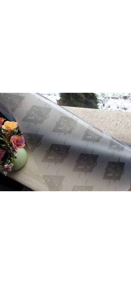 Folie geam autoadezivă Meva, Folina, model elegant gri, 100 cm lăţime
