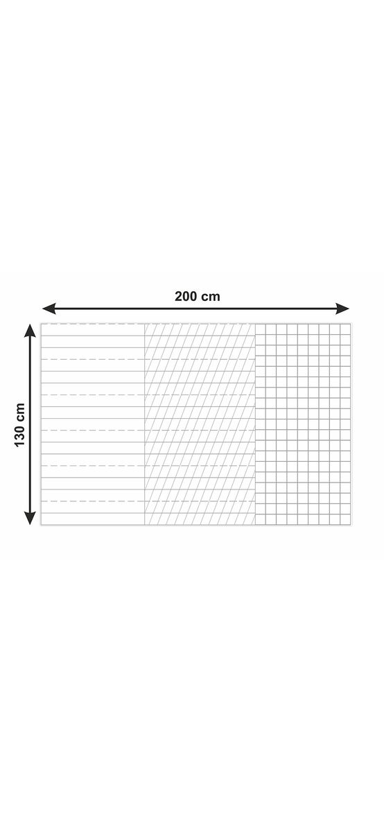 Folie tablă școlară cu liniatură, whiteboard cu liniatură tip 1, tip 2 şi matematică, rolă de 130x200 cm