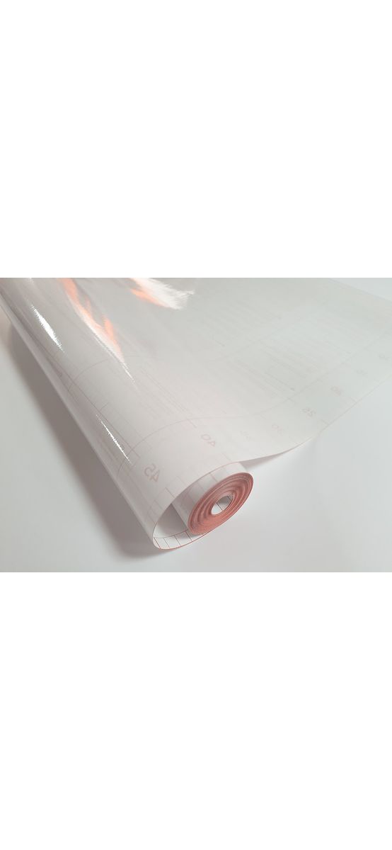 Folie autoadezivă transparentă Glasklar, aspect lucios, 50 cm lăţime
