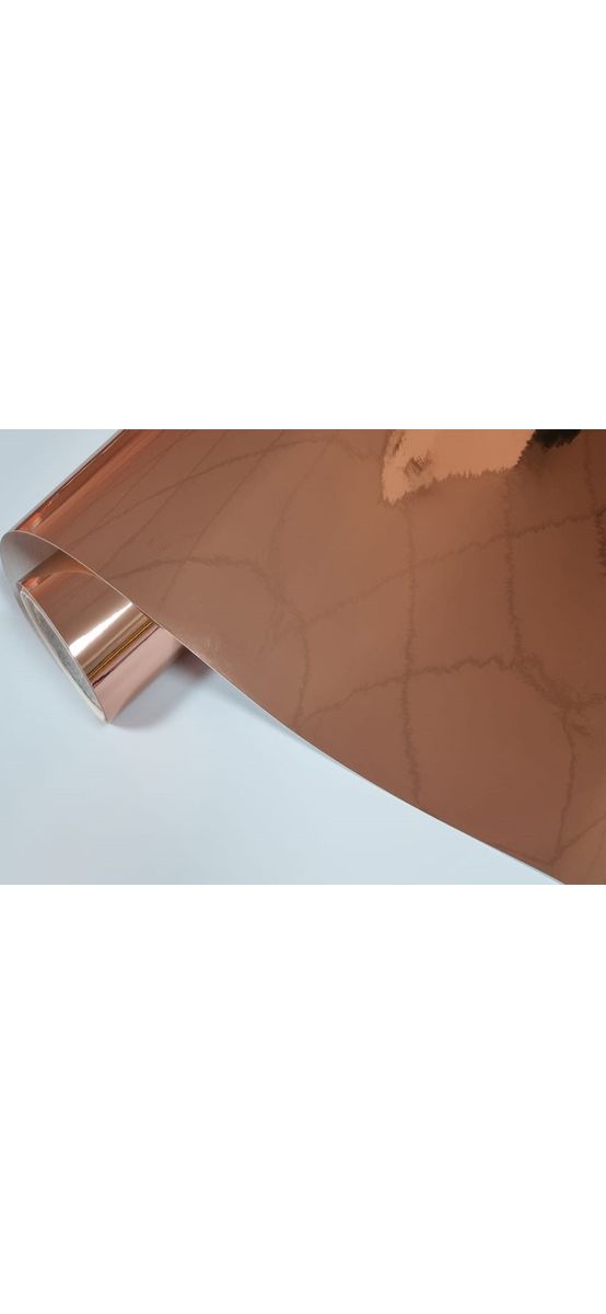 Autocolant rose gold, Aslan, cu efect metalic lucios, rolă de 62x100 cm