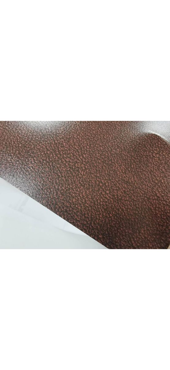 Autocolant decorativ imitaţie piele maro, Folina, rolă de 125x200 cm, racleta inclusa