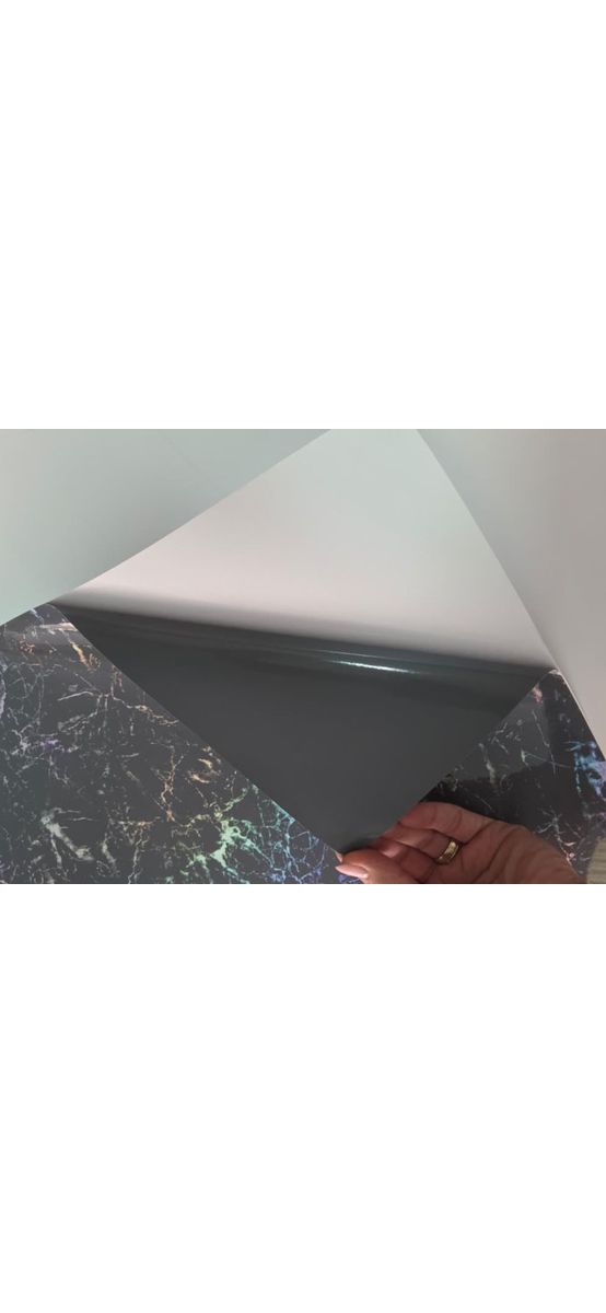 Autocolant marmură gri cu efect holografic, Magic Marble - 75x250 cm
