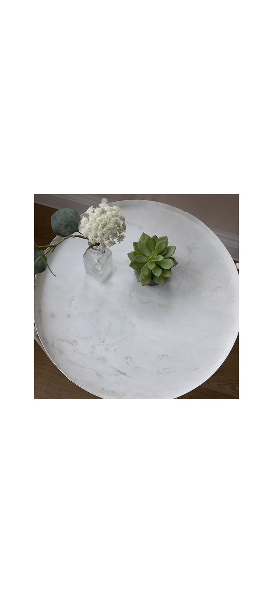 Autocolant mobilă Romeo Matt White, d-c-fix, imitaţie marmură, rolă de 67 cm x 5 metri, cu racletă şi cutter