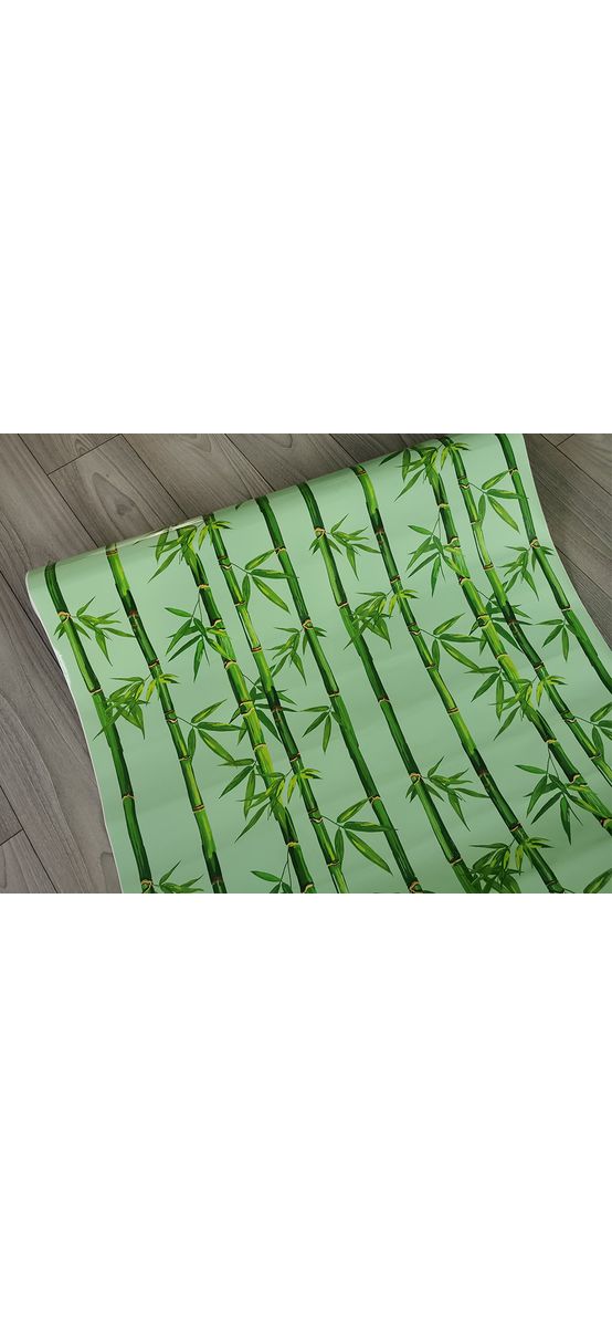 Autocolant mobilă decorativ, Folina, model bambus, 100 cm lăţime