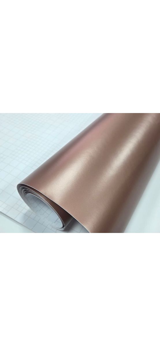 Autocolant rose gold metalic, aspect mat, 122 cm lățime