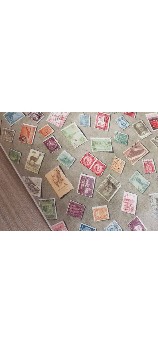 Autocolant decorativ Stampa, d-c-fix, imprimeu timbre, multicolor, 45 x 200 cm