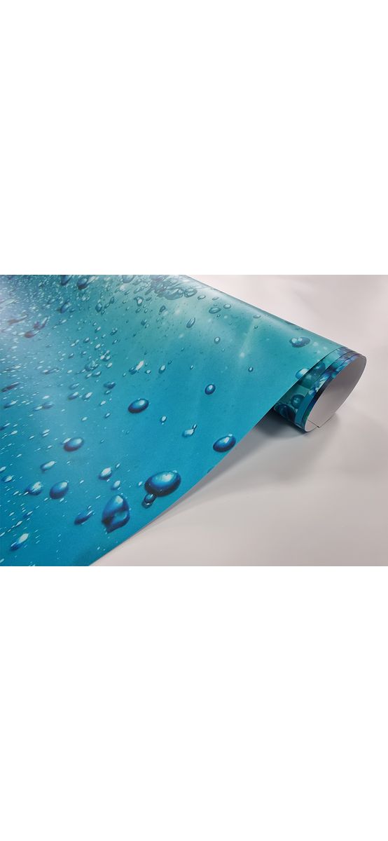 Folie cabină duş, Folina, sablare albastră, rolă de 100x210 cm