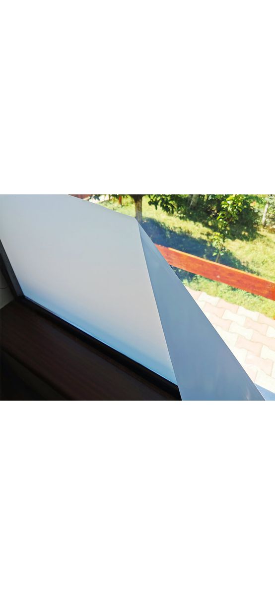 Folie geam autoadezivă Basic, Aslan DFL20, sablare lăptoasă, lățime 152 cm