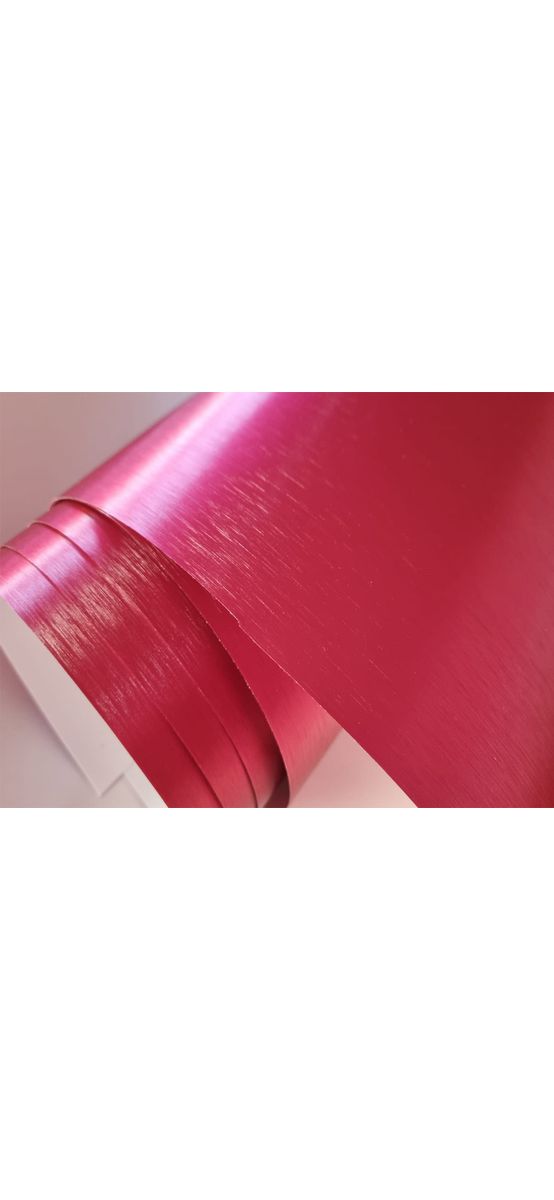 Autocolant roz magenta cu efect metalic mat brushed, pentru cutter plotter, rolă de 30x200 cm