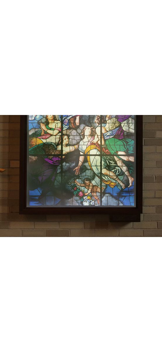 Folie de geam autoadezivă, Folina FGFV01model vitraliu religios,rolă de 100x170 cm