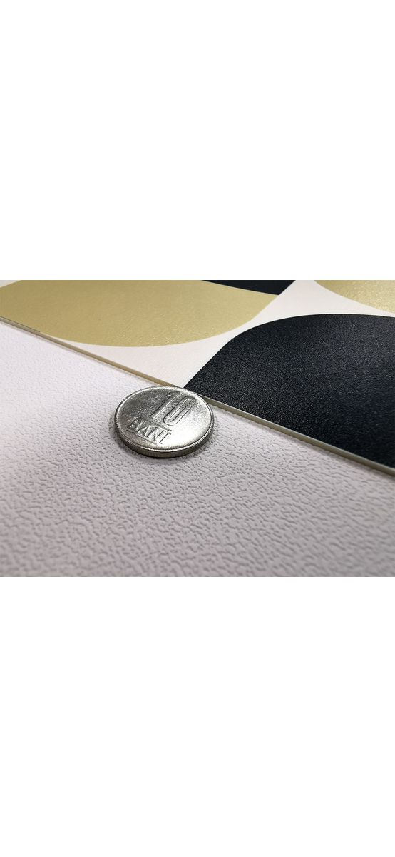 Folie protecţie sertare, model frunze, din PVC antiderapant cu grosime de 1,5 mm, material impermeabil, rolă de 50x155 cm
