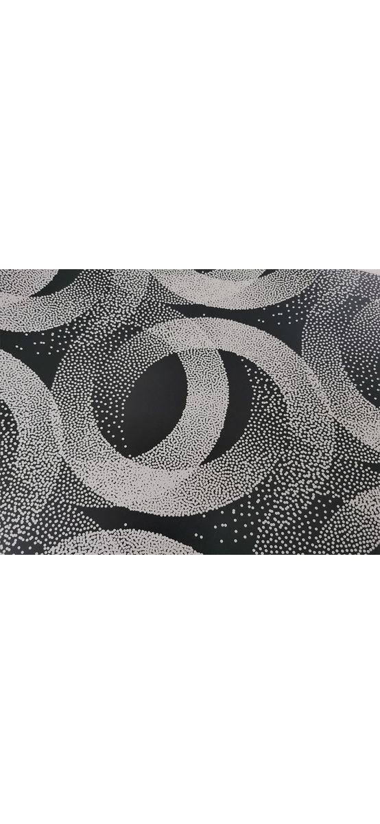 Folie protecţie sertare, model semicercuri, din PVC antiderapant cu grosime de 1,5 mm, material impermeabil, rolă de 50x155 cm