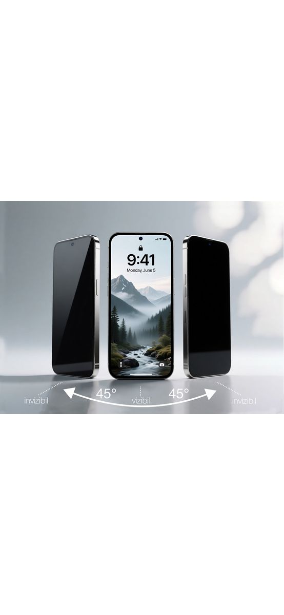 Folie din silicon premium Privacy și Anti-Shock pentru Samsung A57