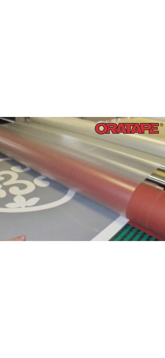 Folie de transfer transparentă Orafol MT95 cu adeziv mediu folosită pentru grafică și autocolante, rolă de 60cm lățime si 50m lungime