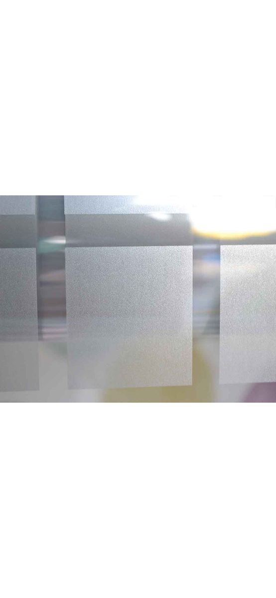 Folie geam autoadezivă Office Grix, Folina, imprimeu geometric, argintiu, lățime 152 cm