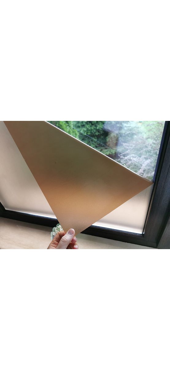 Folie geam autoadeziva, Folina, sablare maronie, translucidă, 120 cm  lăţime