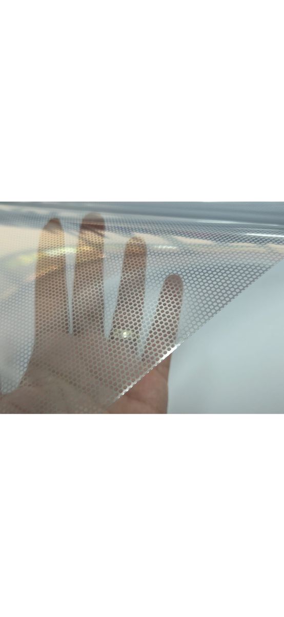 Folie protecție solară Reflectiv ATH101, argintie cu  microperforații, aplicare la interior, 152 cm lățime, la metru liniar