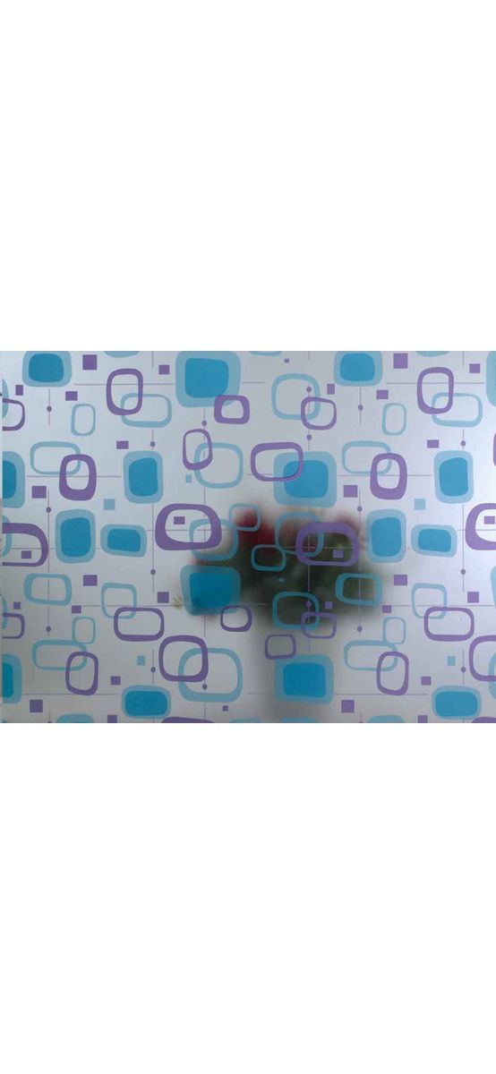 Folie geam autoadezivă Marco, Folina, imprimeu geometric, multicolor, lățime 90 cm