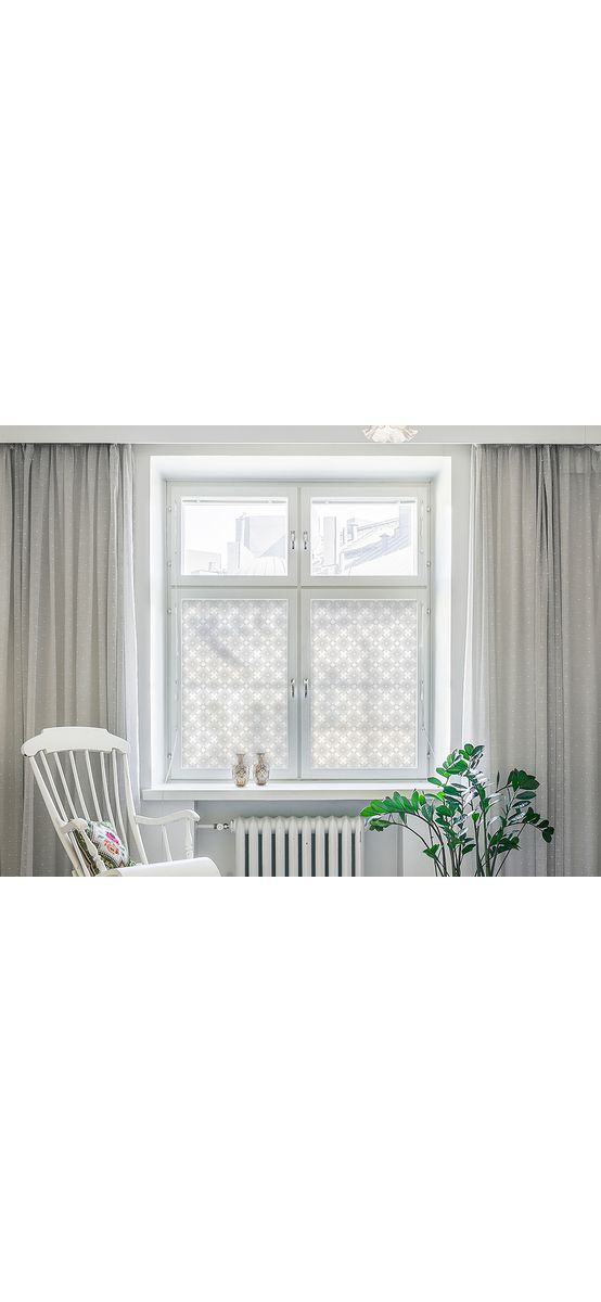 Folie geam autoadezivă Amelia, Folina, imprimeu clasic, 100 cm lăţime