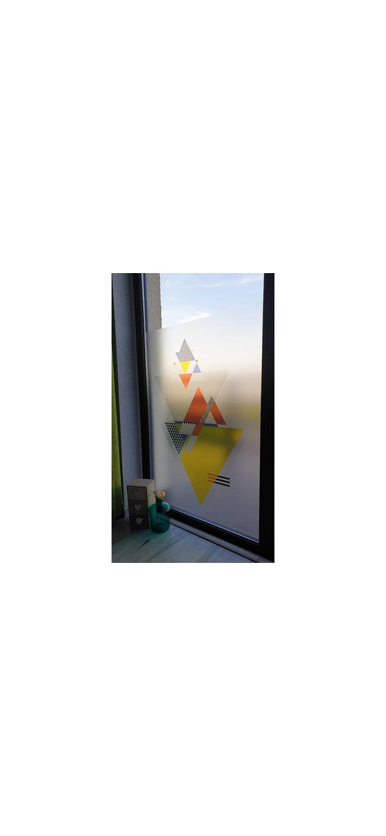 Folie sablare decorativă Bauhaus, pentru uşi din sticlă, rolă de 150x100 cm