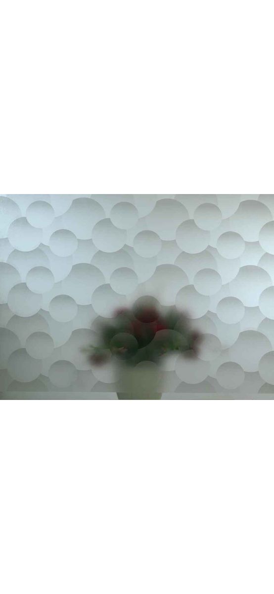 Folie geam autoadezivă Bubble, Folina, imprimeu geometric, lățime 120 cm