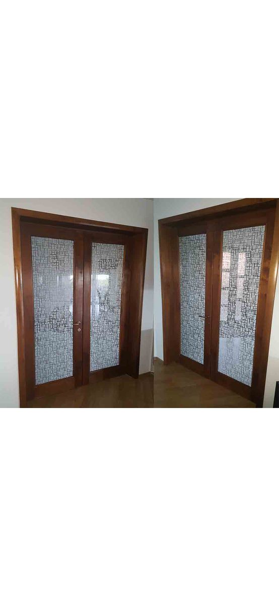 Folie geam autoadezivă Decorum, Folina, geometric, alb, rola de 152x260 cm 