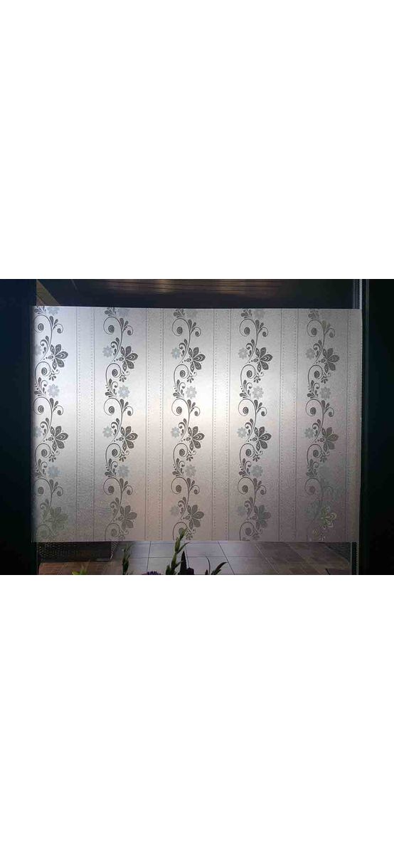 Folie geam autoadezivă Gloria, Folina, imprimeu floral, multicolor, lățime 90 cm