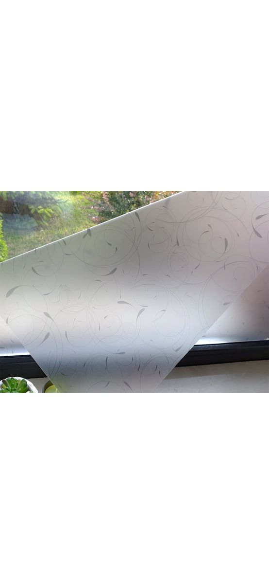 Folie geam autoadezivă Kimberlin, Folina, sablare cu model abstract gri, 100 cm lăţime