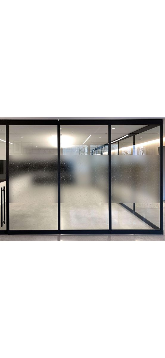 Folie geam autoadezivă Kimberlin, Folina, sablare cu model abstract gri, 100 cm lăţime