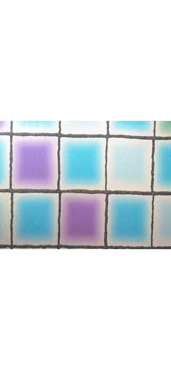 Folie geam autoadezivă Lisa, Folina, imprimeu vitraliu multicolor, 90x300 cm