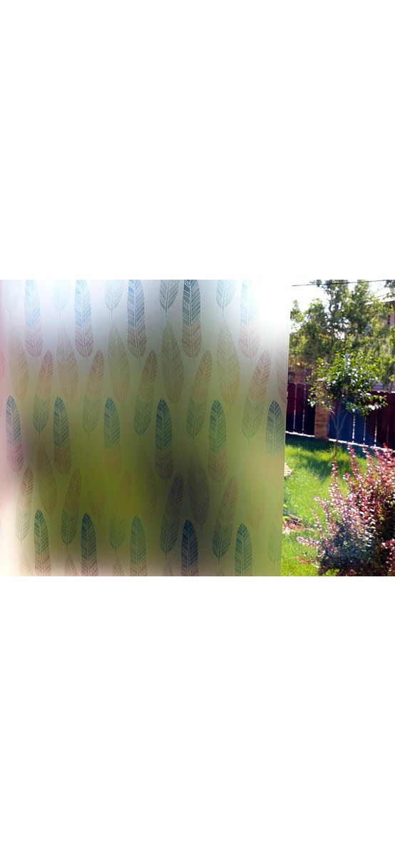 Folie geam autoadezivă Pearsall, Folina, model elegant multicolor, 100 cm lăţime
