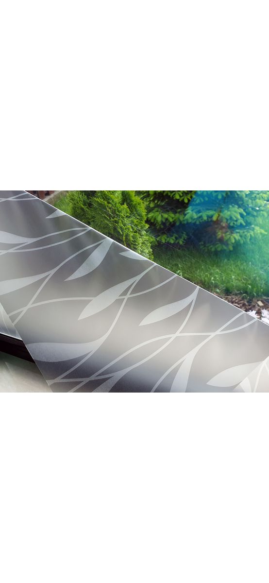 Folie geam autoadezivă Sarek, Folina, model elegant gri, 100 cm lăţime