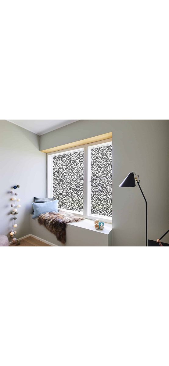 Folie geam autoadezivă Zanuso, Folina, model cifre negre, 100 cm lăţime