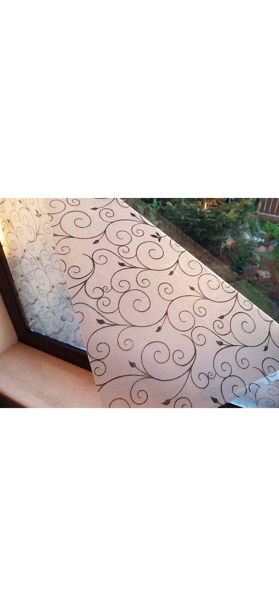 Folie geam autoadezivă Sonia, Magicfix, imprimeu floral, lățime 120 cm