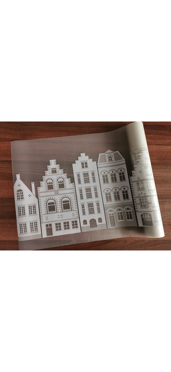 Folie geam electrostatică New Haven, d-c-fix, bordură decorativă cu lăţime de 45 cm