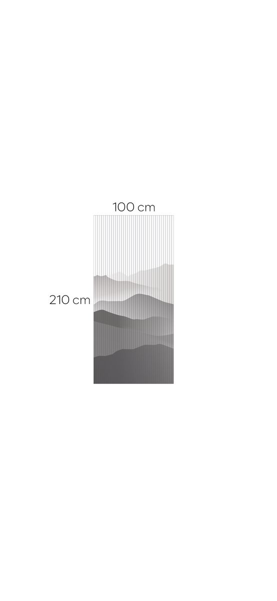 Folie geam cabină duș, Folina, sablare cu model peisaj zen, rolă de 100x210 cm