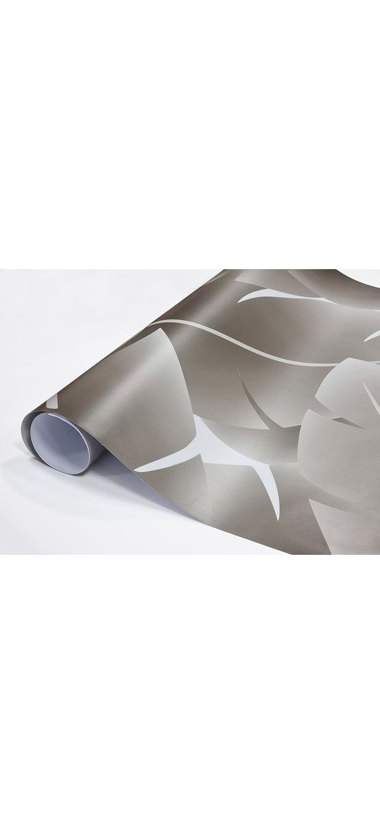 Folie geam cabină duș, Folina, sablare cu model frunze tropicale, rolă de 100x210 cm