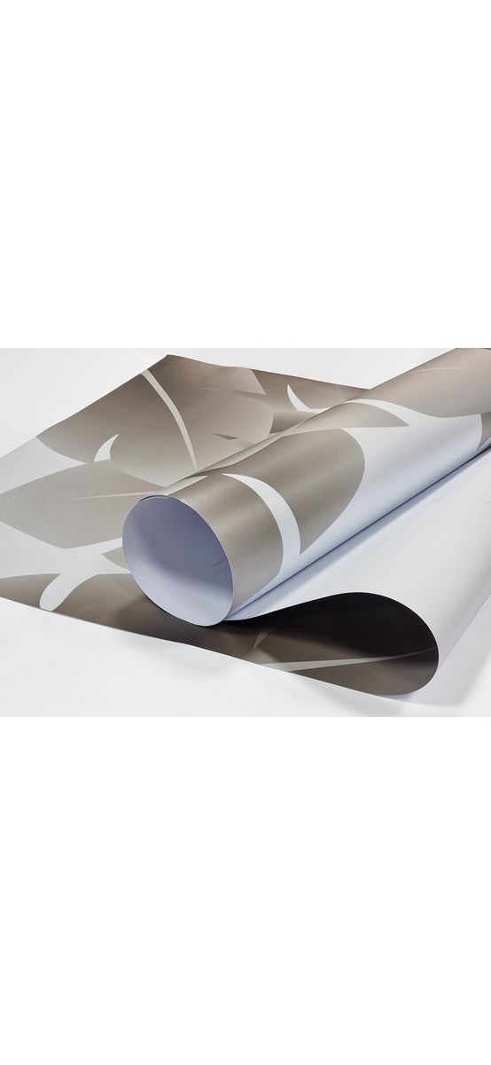 Folie geam cabină duș, Folina, sablare cu model frunze tropicale, rolă de 100x210 cm