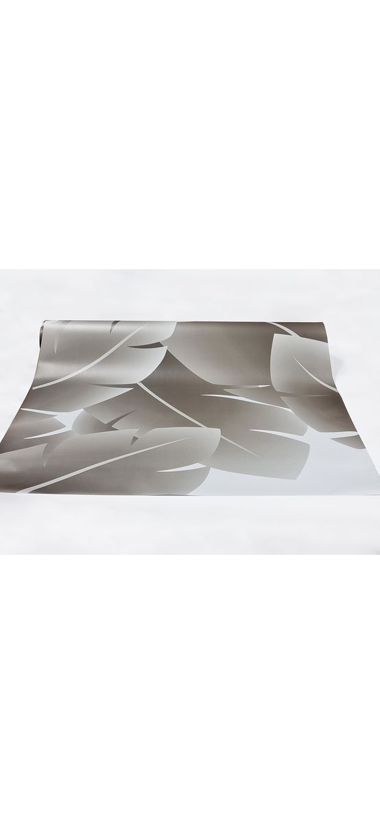 Folie geam cabină duș, Folina, sablare cu model frunze tropicale, rolă de 100x210 cm