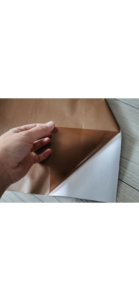 Folie geam autoadeziva, Folina, sablare maronie, translucidă, 120 cm  lăţime