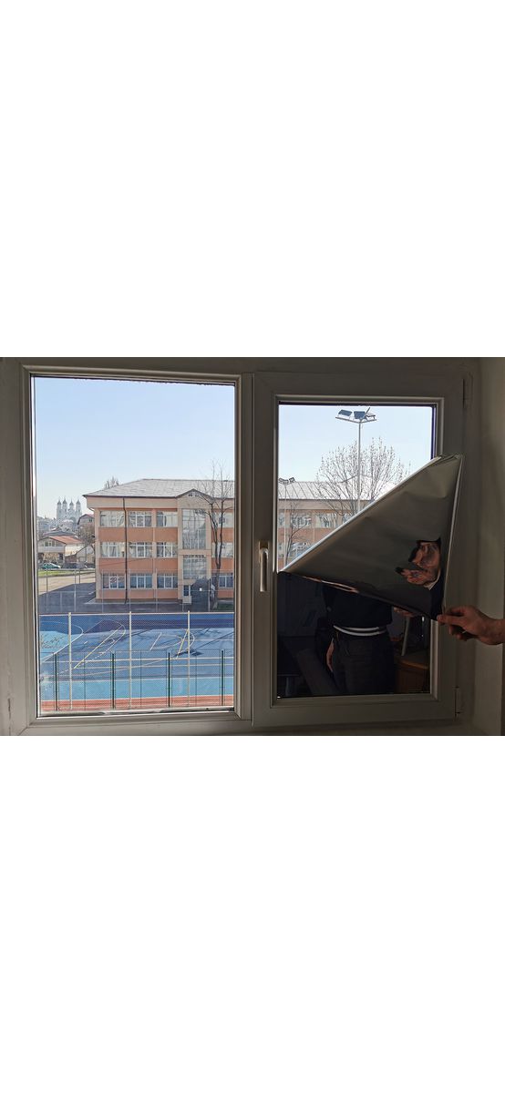 Folie protecţie solară cu efect de oglindă, Silver Out, 152 cm lăţime