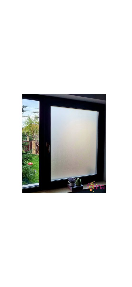 Folie geam sablat, Kointec W000, autoadezivă, translucidă, lățime 123 cm