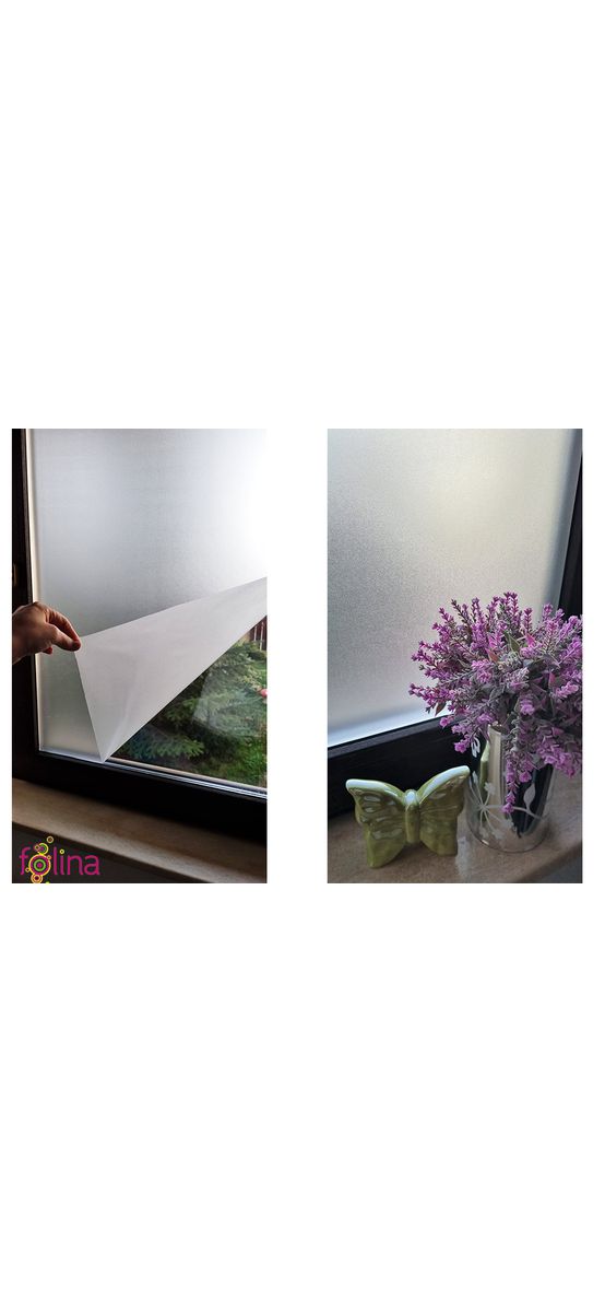 Folie geam sablat, Kointec W000, autoadezivă, translucidă, lățime 123 cm