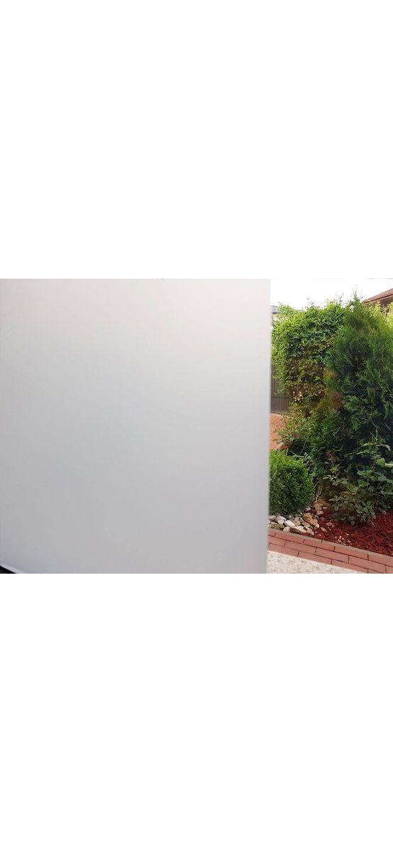 Folie geam sablat White Matte, autoadezivă, mată cu aspect lăptos, lățime de 152 cm, racletă de aplicare inclusă